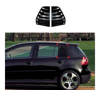 Mbros 2pcs Auto Posteriore Finestra Feritoie per VW Golf 5 MK5, Alettone Posteriore Protezione Tende Lato Vent Accessori,A Bright Black