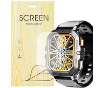 MBROS Compatibile per [6 Pezzo Protettive] Morbido Pellicola protettive per display Compatibile per OUKITEL Smartwatch Orologio Uomo 2.02" BT101 (6 Pezzo Protettive)