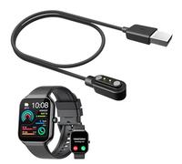 MBROS Compatibile per Cavo USB Compatibile per Jugeman Smartwatch Orologio Intelligente Uomo Donna 1.96" P99 (Nero)