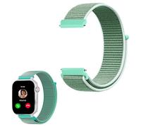 MBROS Compatibile per SaveFamily SaveWatch Plus, Nylon Elastico Classique Bracelet De Remplacement Compatibile per SaveFamily SaveWatch Plus Smartwatch Orologio Bambini 1,72 Pollici (Blu mare)