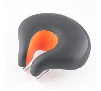 MBROS Sella Senza Naso per Bicicletta, Sella Ispessita, Cuscino del Sedile dal Design ergonomico, Resistente allo Sporco e Traspirante, per Mountain Bike (Color : Orange)