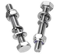 Mbsomnus 10 Pezzi Viti a Testa Esagonale M8x100 mm Bulloni e Dadi Rondelle Acciaio Inossidabile 304 Bullone DIN 933 Vite per Mobili Auto Bici Barche Stampa 3D Motociclette Meccanica