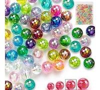 Mbsomnus 700 Pezzi Perline di Vetro Colorate 8 mm Perline Colorate Perla Rotonde Perline Perline di Rotonda Assortiti Perline per Bracciale Creazione di Gioielli Artigianato Decorazioni (15 Colori)