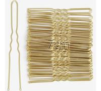 Mbsomnus 7cm Forcine per Capelli 50 Pezzi Forcine per Capelli a Forma di U Forci Mollette per Capelli Donna Oro Forcine per Professionali Ragazze e Parrucchiere (Oro)