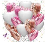 Mbsomnus Multicolore Palloncini Cuore 18 Pollici Palloncini a Cuore 15 Pezzi Palloncini San Valentino Palloncini Amore per Festa Della Mamma Festa Compleanno Fidanzamento Festa Nozze Decorazione
