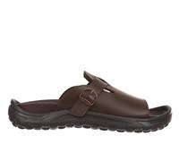 MBT AKITA Sandali per Uomo in Pelle Calzature Leggere e Comode per la Primavera Estate Calzature Fisiologiche per Comfort e Stabilità. Sandali di Recupero per Vestire in Stile Moderno. Marrone