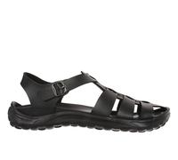 MBT HARU Sandali per Uomo in Pelle Sandali leggeri e comodi per la Primavera Estate Calzature Fisiologiche per Comfort e Stabilità. Sandali da Recupero per Vestire Colore Nero