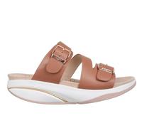 MBT KACE Sandali per Donna in Pelle con Chiusura a Fibbia. Calzature Leggere e Comode per la Primavera Estate Calzature Fisiologiche Confort Stabilità. Sandali da Vestire Stile Moderno. Marrone
