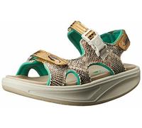 MBT Kisumu 3S Donna Moda Sport Sandali (Edizione Limitata, Oro Blu Giada Snake)