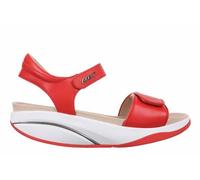 MBT MALIA 2 Sandali eleganti da donna in pelle di pecora. Calzature leggere e comode per la primavera e l'estate. Calzature fisiologiche. Sandali moderni con chiusura aderente. Colore rosso