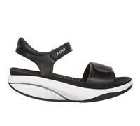 MBT MALIA 2 Sandali Eleganti da Donna in Pelle di Pecora. Calzature Leggere e Comode per la Primavera Estate Calzature Fisiologiche per Comfort e Stabilità. Sandali Moderni con Chiusura. Colore Nero
