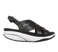 MBT MUGI Sandali Eleganti da Donna in Pelle Calzature Leggere e Comode per la Primavera Estate Calzature Fisiologiche Confort e Stabilità. Sandali Moderni con Fibbia. Colore Nero