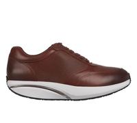 MBT Nafasi 5 Scarpe da Donna Anatomiche e Confortevoli. Scarpe fisiologiche di Comfort e stabilità con Suola Curva. Scarpe Casual in Pelle con Plateau e Lacci. Marrone