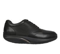 MBT Nafasi 5 Scarpe Eleganti da Uomo Anatomiche e Comode Calzature Fisiologiche Confort e Stabilità con Suola Curva. Scarpe Casual in Pelle con Piattaforma e Lacci. Colore Nero