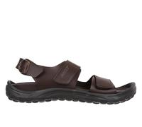 MBT NAGANO Sandali da Uomo in Pelle con Chiusura a Fibbia. Calzature Leggere e Comode per la Primavera Estate Calzature Fisiologiche per Comfort e Stabilità. Sandali da Recupero da Indossare. Marrone