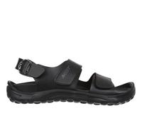 MBT NAGANO Sandali per Uomo in Pelle con Chiusura a Fibbia. Calzature Leggere e Comode per la Primavera Estate Calzature Fisiologiche per Comfort e Stabilità. Sandali da Recupero da Indossare. Nero