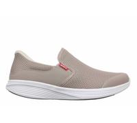 MBT SF-Modena III Slip On Scarpe da Donna. Calzature fisiologiche con Tecnologia Slip & Fit per Un utilizzo Senza Sforzo. Tomaia in Rete Traspirante e Pelle Sintetica. Colore Grigio