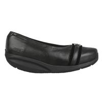MBT YUKI Ballerine da Donna Stile Casual. Scarpe Eleganti Anatomiche e Comode Calzature Fisiologiche Confort e Stabilità con Suola Curva. Mocassini in Pelle con Suola a Dondolo. Colore Nero