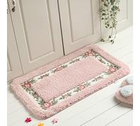 MBU Tappetino da bagno in stile pastorale, multi formati, set di tappeti da cucina, antiscivolo, per doccia, WC, pavimento