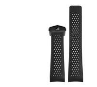 MBUIOPJ Cinturino for orologio compatibile con TAG HEUER GRAND CARRERA AQUARACER in morbido silicone, cinturino for orologio da uomo, cinturino in gomma, 22 mm 24 mm(Black Black buckle,24mm)