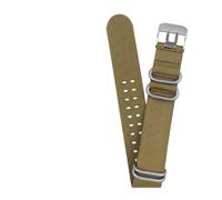 MBUIOPJ Cinturino for orologio in nylon compatibile con Luminox 3051 3080 3150 8800, cinturino sportivo for orologi da uomo, cinturini for orologi da 22 mm 23 mm(Khaki silver buckle,22mm)