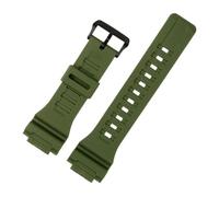 MBUIOPJ Cinturino in resina siliconica compatibile con cinturino Casio AQ-S810w/800 AQS810WC 5208 TRT-110H AEQ-110w AE-1000W W-735H SGW-300H MRW-200H F-180WH cinturino(Matte army green bk)