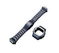 MBUIOPJ Compatibile con Casio DW-5600 DW-5610 GW-B5600 GW-M5610 Cinturino da uomo in lega di titanio ultraleggero, cassa leggera, set in acciaio oro nero(C-Black Set,For 5610 Series)