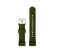 MBUIOPJ Compatibile con cinturino in silicone impermeabile Seiko PROSPEX serie SNE533/SNE535/SNE537P1, cinturino in gomma nero blu verde22(07 Green-Silver)