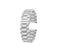 MBUIOPJ Compatibile con Huawei B5 B6 Cinturino in metallo Accessori B3 B2 Cinturino in acciaio inossidabile Orologio da uomo Donna Sportivo Smart Braccialetto da polso(Silver,For B5 18mm)