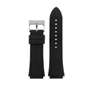 MBUIOPJ Compatibile con il cinturino for orologio GUESS W0247G3 W0040G3 W0040G7, serie 22 mm, cinturino in silicone sportivo, bracciale in gomma impermeabile(Noir)