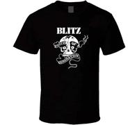MBWECWS Blitz Voice of A Generation Punk 80S Tee Black White Tshirt Men's Black(Small)