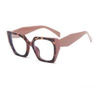 MBXLDGFD New 2025 Occhiali da sole da donna Color Contrast Rettangular Frame Plain Large Frame Eyewear, 1, taglia unica