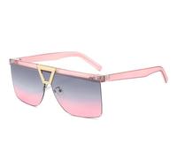 MBXLDGFD New 2025 Occhiali da sole Half Frame Sunglasses Women Vintage Men Sun Glasses Male Shades, grigio rosa, taglia unica