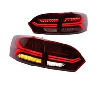 Mbxpxe Gruppo fanale posteriore Fanali Posteriori LED Compatibili PER VW PER Jetta 2011-2014 Sagitar 12-14 Gruppo Ottico Posteriore Completamente LED Fendinebbia Gruppo Ottico Auto(Red)