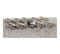 MBZ 80268 Dotazione birreria allaperto H0 Kit da montare, Grezzo