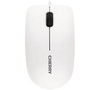 CHERRY MC 1000, Mouse Office Con Filo, Sensore Ottico (1200 dpi), 3 Pulsanti, Design Simmetrico per Destrimani e Mancini, Certificazione GS, Bianco-Grigio
