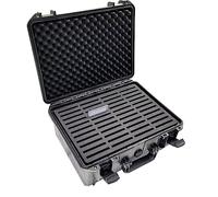 MC-CASES Premium Trading Card Valigia Made in Germany - Spazio per 44 carte da collezione - Adatto per tutti i tipi di carte da collezione - Impermeabile - Estremamente robusto - Chiudibile, Nero