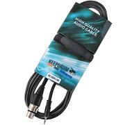 MC cavo 008 X J 3 m XLR femmina - 3,5 mm Mini Jack microfono KEEPDRUM