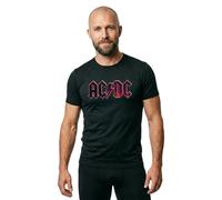 Mc Clothes Maglietta A Maniche Corte Acdc Distressed Logo