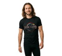 Merchcode Maglietta Pink Floyd Dark Side of the Moon Circular Logo Tee MC988 L Nero