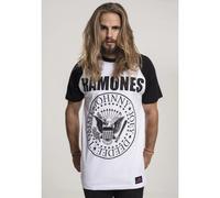 Merchcode T-shirt Ramones Circle Raglan Tee M Bianco