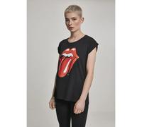Merchcode Maglietta 'Rolling Stones Tongue' rosso / nero / bianco, Taglia M