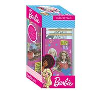 MC- cubo cancelleria 25 pz Barbie, Set Pezzi, BR0583