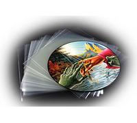 MC DAISON 10 BUSTE TRASPARENTI LUCIDE in POLIPROPILENE per dischi LP 33 giri su misura per PICTURE DISC (vinili diametro 30 cm)