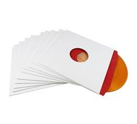 MC DAISON 10 Pezzi Copertina Esterna in Cartoncino Rigido Bianco con 2 Fori Centrali per Dischi LP 33 Giri 12" Maxi Single (vinili diam. 30 cm)