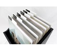 MC DAISON 10 PEZZI separatore divisore classificatore in PVC BIANCO con LINGUELLA per dischi in vinile formato LP 33 giri 12" Maxi Single