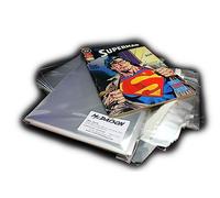 MC DAISON 100 pezzi Busta bustina copertina richiudibile 17,6 x 26,5 +3 cm per fumetti COMICS SUPEREROI (Spiderman Uomo Ragno, X-Men, Spawn, Superman, Batman…) Made in Italy