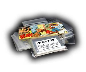 MC DAISON 100 pezzi Busta bustina copertina richiudibile 8,7 x 17,5 +3 cm per fumetti formato striscia di Tex, Zagor, Akim, Capitan Miki, Blek… Made in Italy