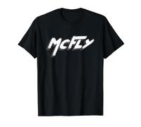 MC Fly | Torna a Doc e Marty Future Band British Maglietta con Stampa Grafica Economica, Uomo, Nero, S