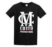 MC Miguel Cotto Wild Card Boxing Club Men Black Cotton T-Shirt Print Tee Shirts L